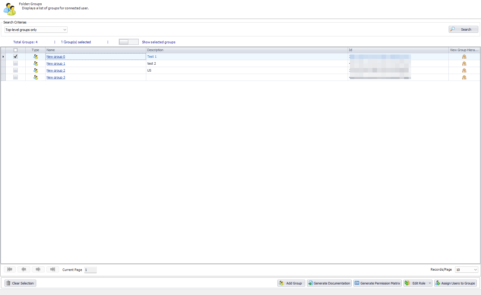 Manage Groups – Visual Guard