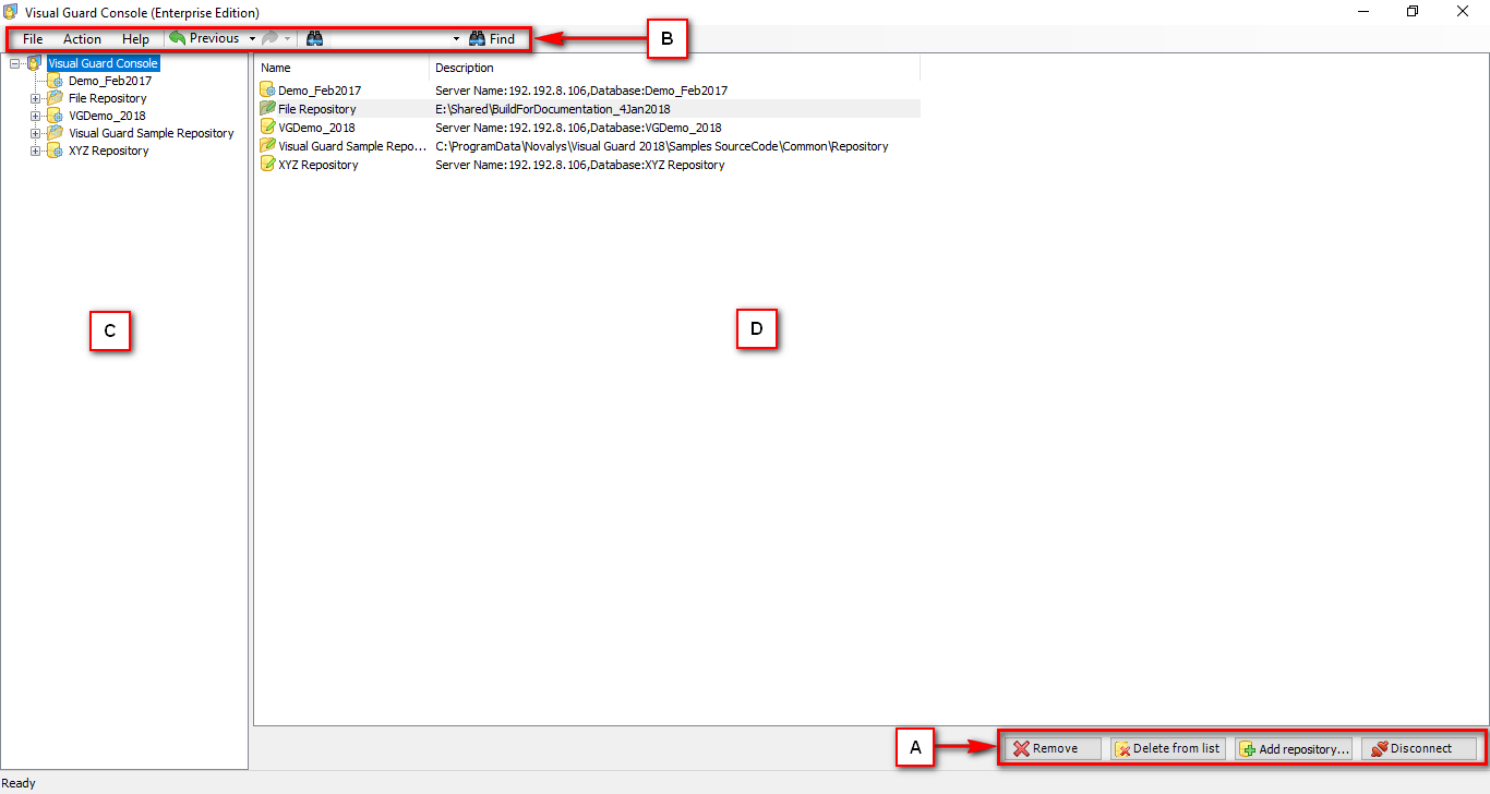 Visual Guard Console UI – Visual Guard