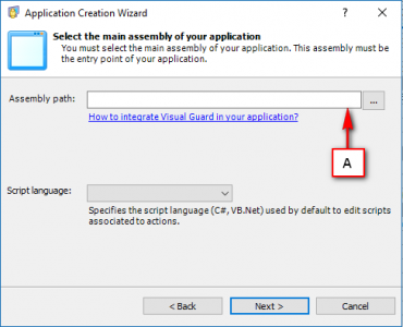 New Winform Application – Visual Guard