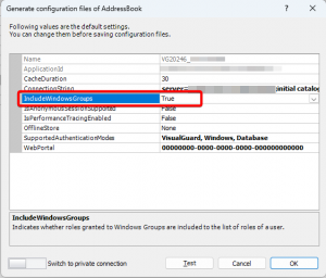 Include Windows Groups – Visual Guard