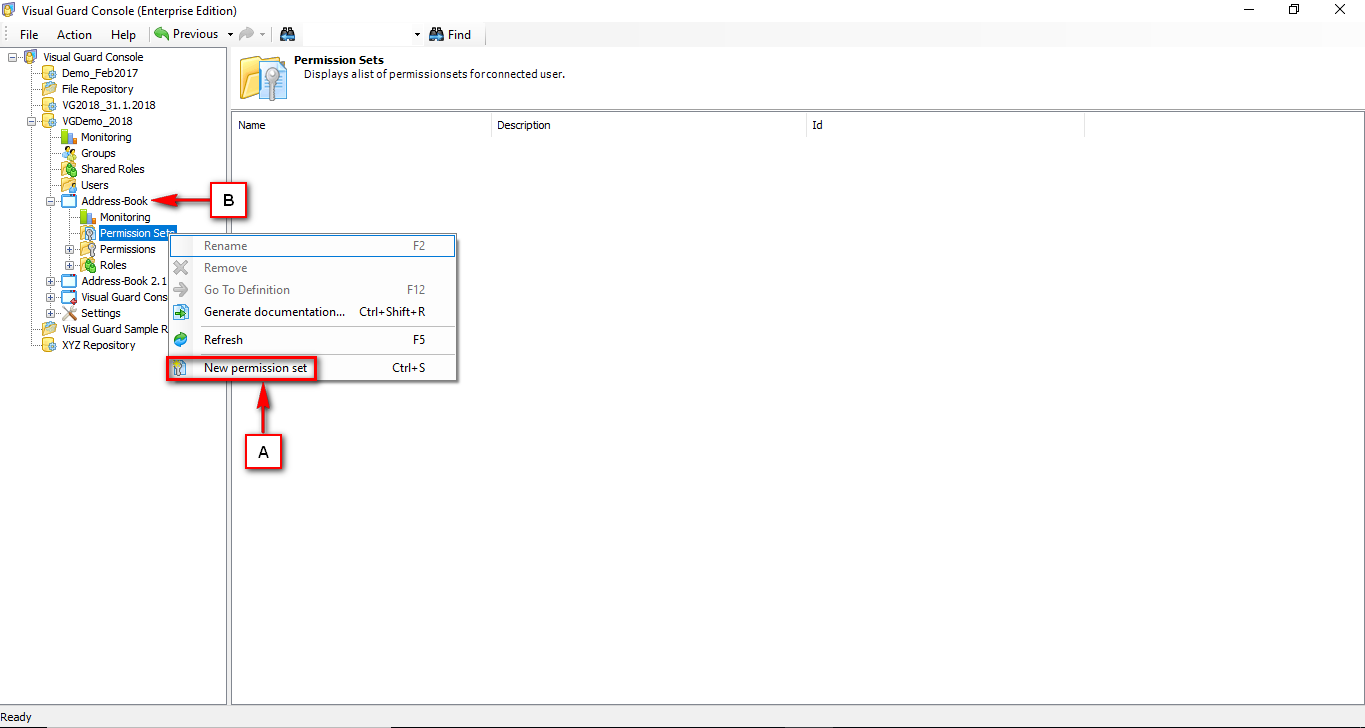 Manage Permission Set – Visual Guard