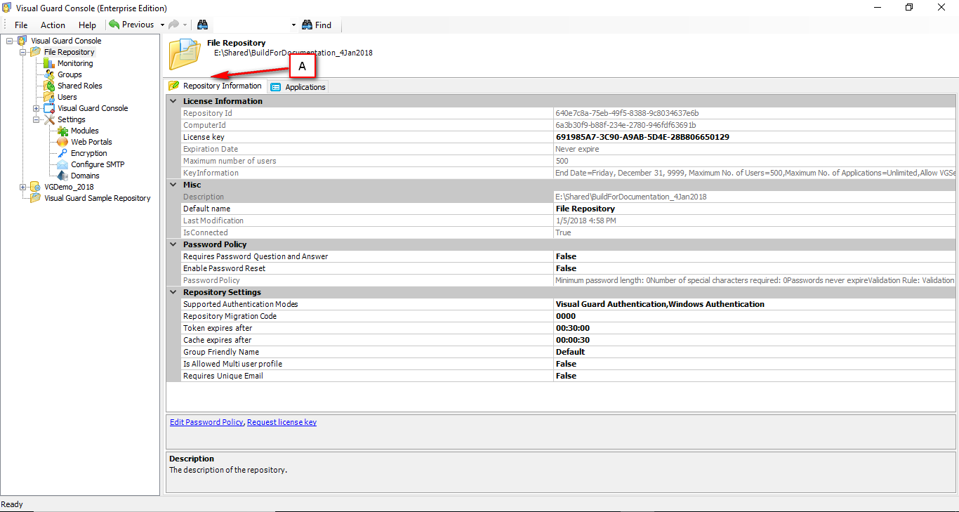View Repository Information - Visual-Guard