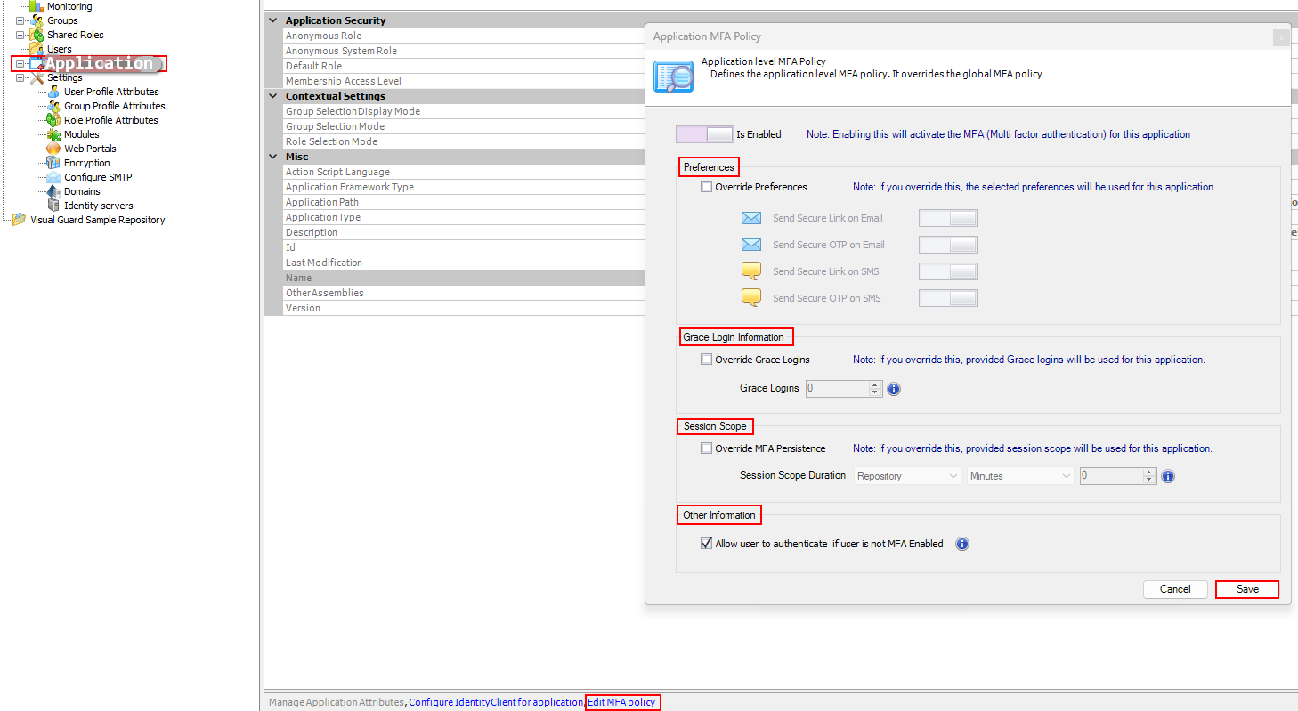 MFA Policy Visual Guard MFA Policy Visual Guard