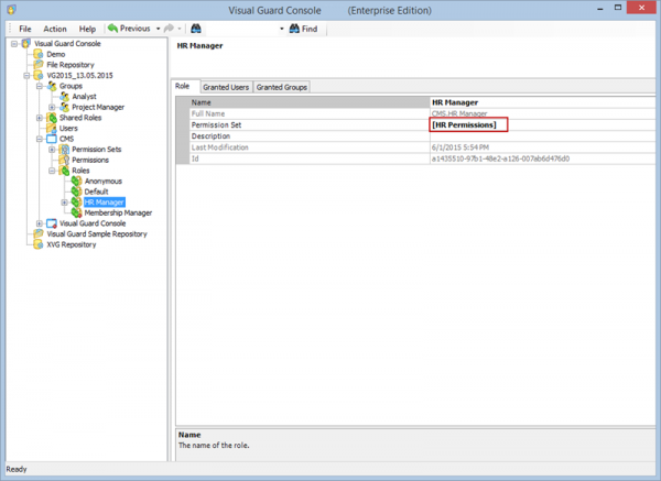 Modify Permission Set – Visual Guard