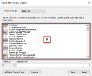 Edit Event – Visual Guard