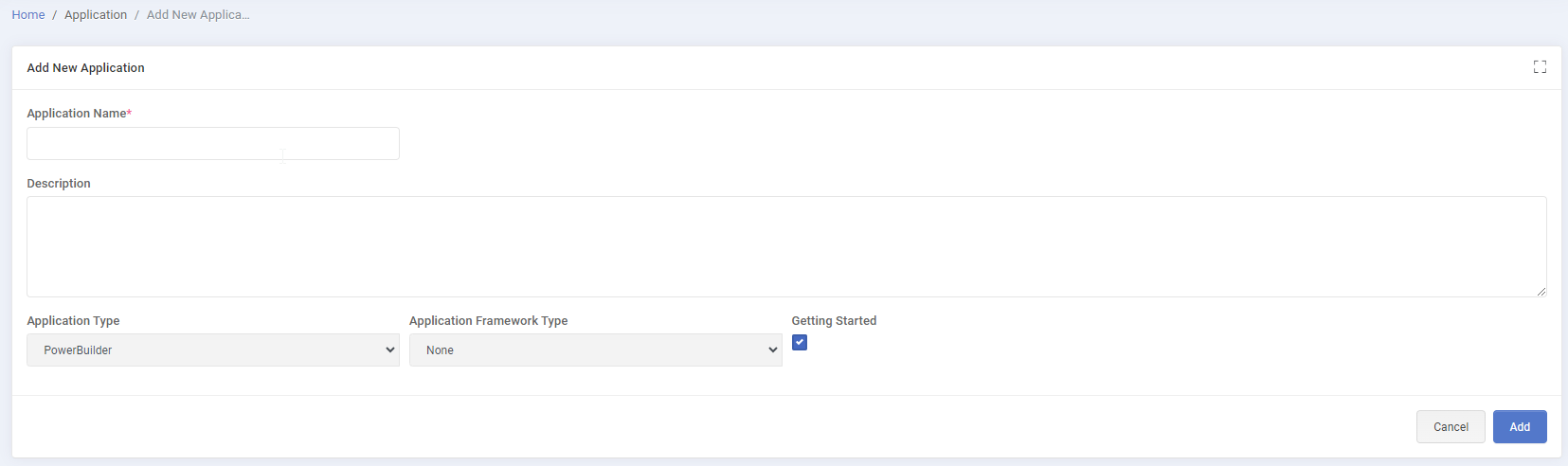 New Application – Visual Guard