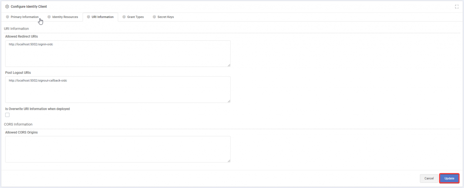 Identity Client – Visual Guard