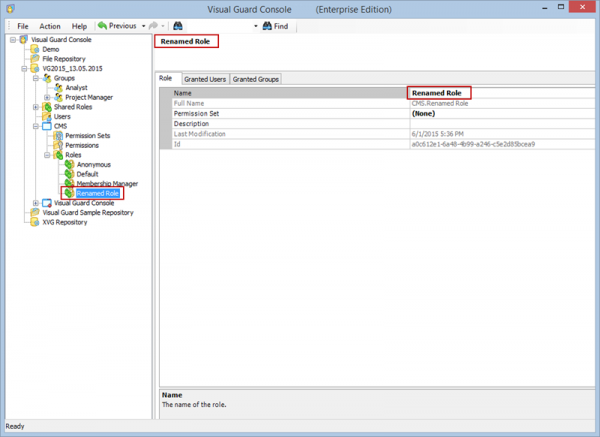Rename Role – Visual Guard
